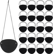 20 Stück Augenklappe Kinder Piraten Augenklappen 3D Elastische Augenmaske Verste