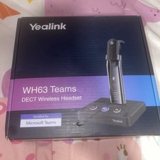 Yealink Wireless DECT Headset WH63 Teams Open Box