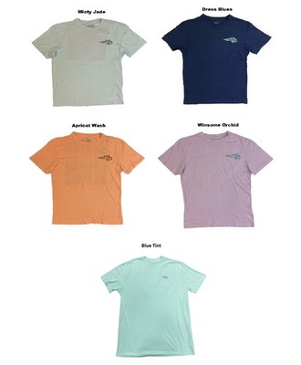 Reel Life Men's Ocean Washed Short Sleeve Soft Pre-Shrunk Tee
