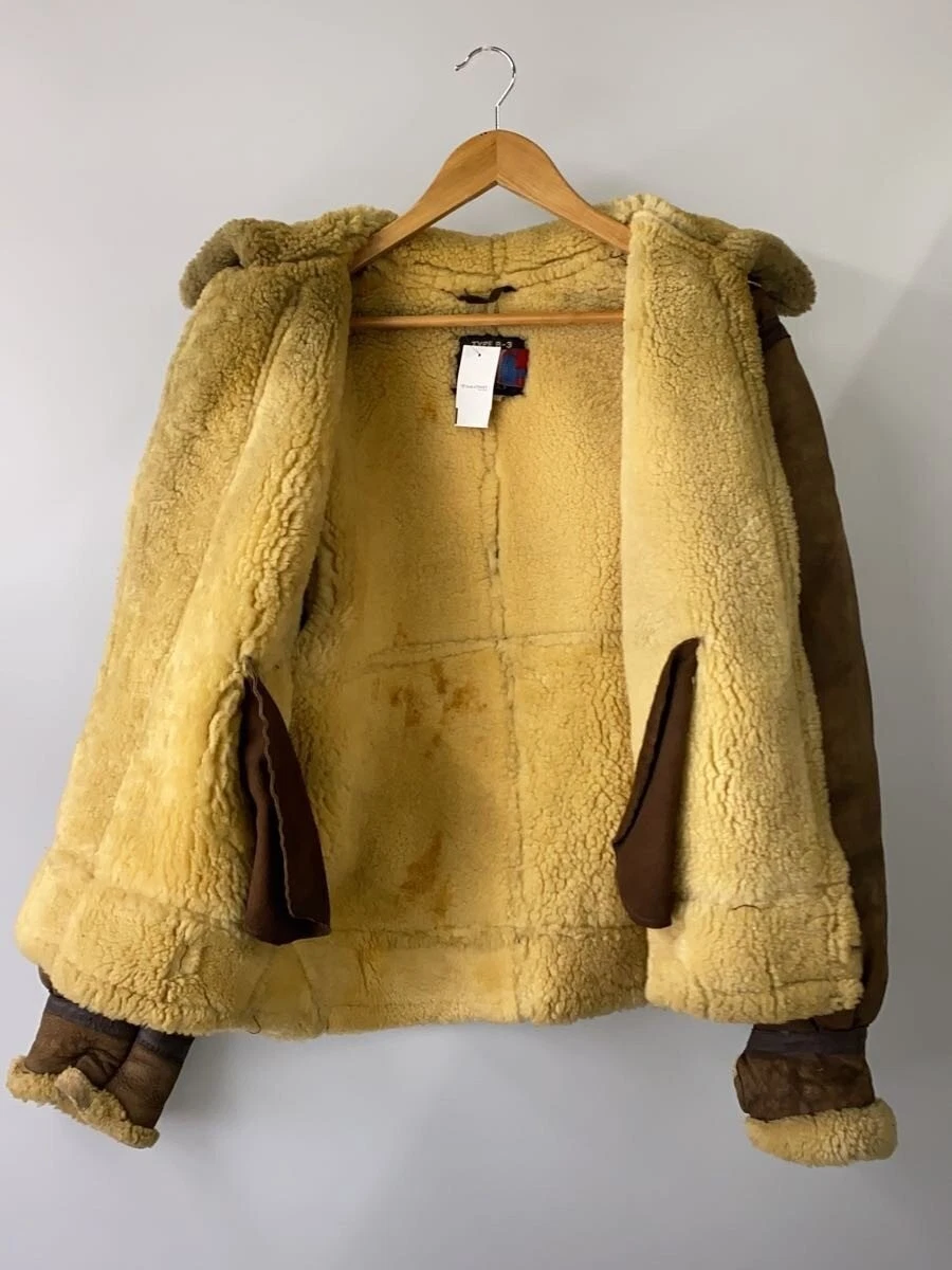 Chaqueta Schott USA con cuello individual 36 cuero marrón