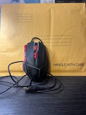 CyberpowerPC Wired Gaming Mouse MO-131-101 Black USB LED sold as is