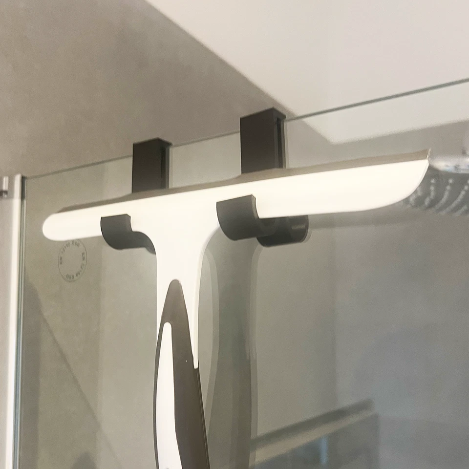 4x Doppel Handtuchhaken Dusche – Duschkabine ohne Bohren Handtuchhalter Haken - Bild 3 von 3