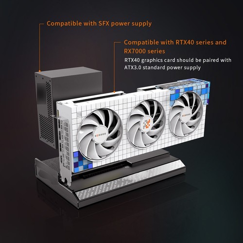 Flexibles Netzteil Support in für Oculink GPU Dock für Gaming Systeme - Photo 3/12
