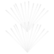 30 Pcs White Plastic Hanger Hooks Clips Display Garment Connectors Clothes