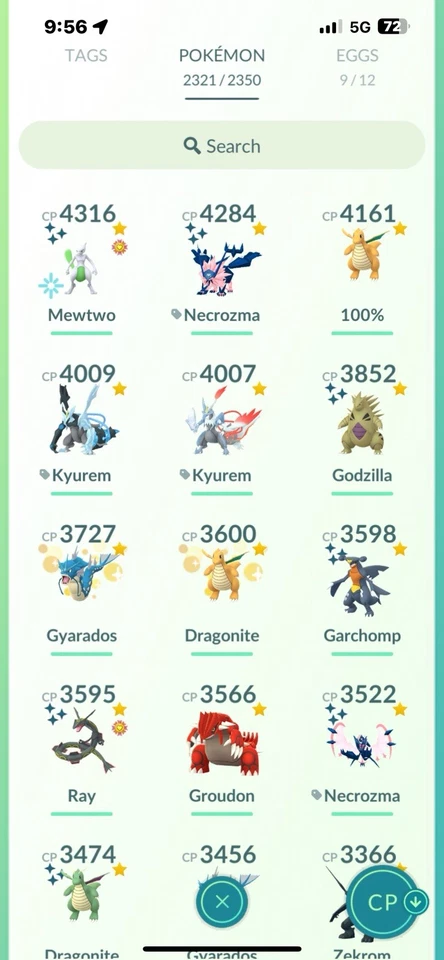 Pokémon Go | Lvl45 | 841 Shinies ✨ | 204 Legendary 🐲 - Image 2 of 4