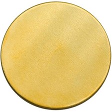 Metal stamping blanks, 1-1/4" circle thick brass tags for jewelry maki