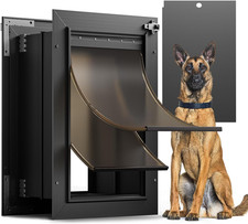 Dog Door for Wall, All Aluminum Large Doggy Door Doggie Door, Pet Door Easy to I