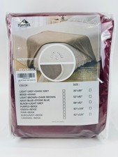 Tuffeel 100 Waterproof Washable- Burgundy  Beige 82" x 120"