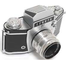  Ihagee Exakta Varex IIa Art Deco Prism 35mm SLR camera w. Zeiss Jena Tessar 2,