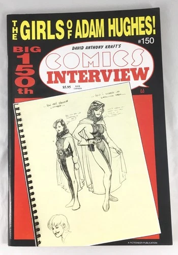 🔥 Comics Interview #150 (1995 ) Girls of Adam Hughes - Pin-ups HTF LAST ISSUE🔥
