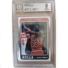 MICHAEL JORDAN 1988 FLEER #17 GRADED BECKETT BGS 8!
