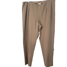 J. jill Ponte Slim leg 2X pants beige pullon trousers straight compression