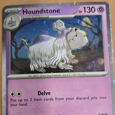 Houndstone Promo Holo English Pokémon TCG SV 042 Stage 1 130 HP