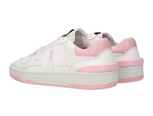 Lanvin Clay Low Top Sneakers, White/ Light Pink, Womens US 9 (Lanvin Sz 41) NWB - Picture 4 of 11