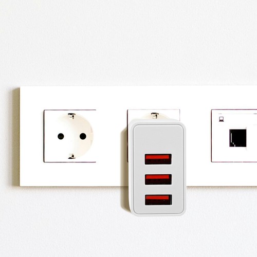 5 Pack Three Port Charging Head Block for Multiple Devices Blocks Fast Charge - 第 6/12 張圖片