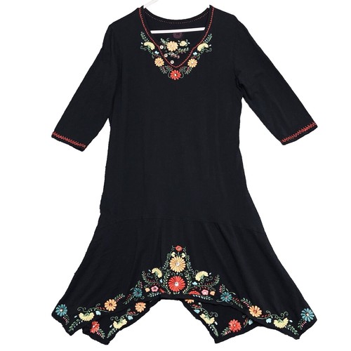 Pact Women's Coastal Double Gauze Beach To Brunch Dress Medium Black | eBay
