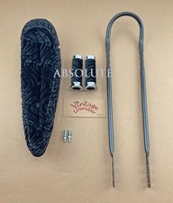 20" LOWIRDER BLACK POLO VELOUR BANANA SEAT W/SISSY BAR & GRIPS FOR 20" BICYCLE.