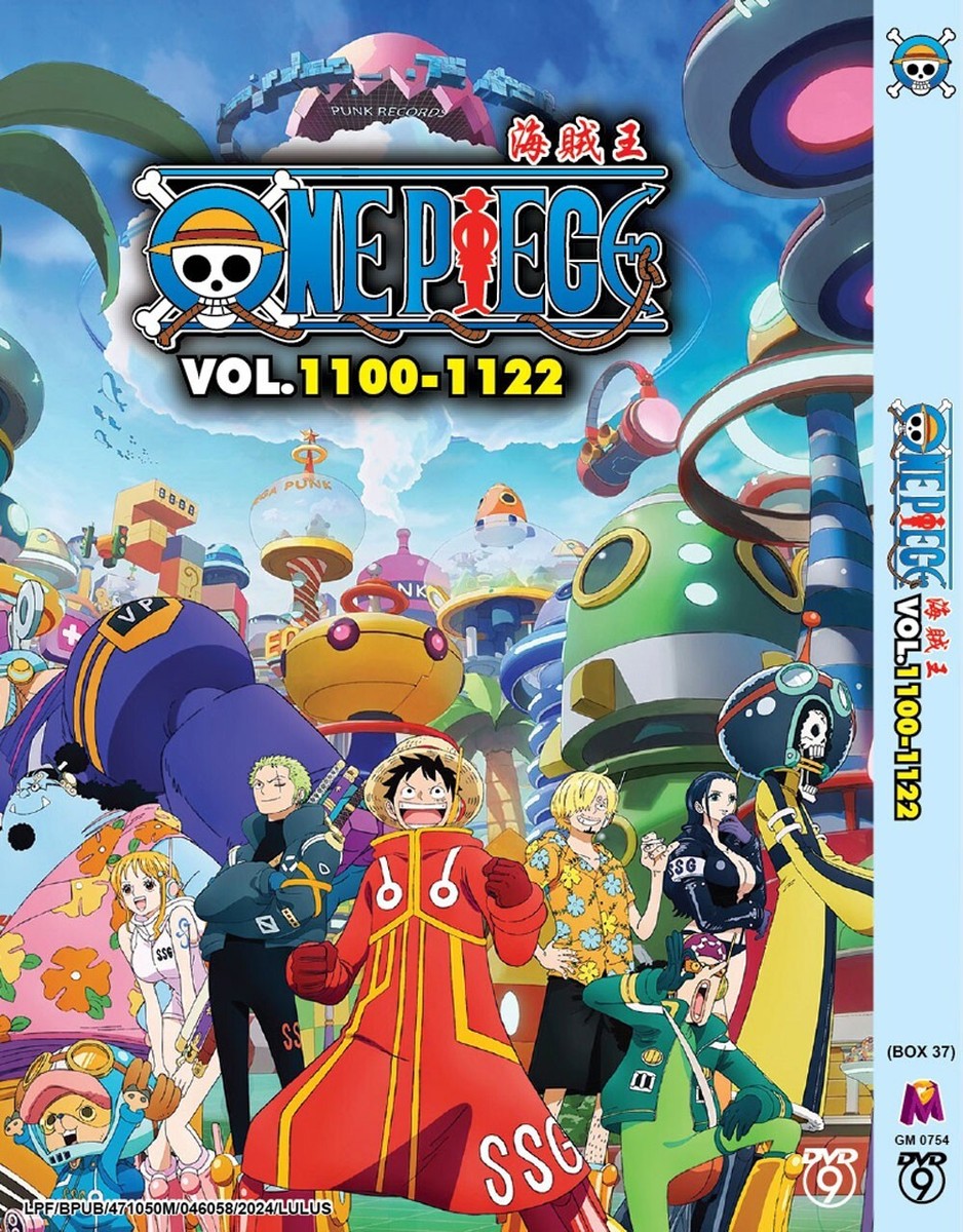 DVD~ANIME ONE PIECE 海贼王 BOX 37 VOL.1100-1122 ^ENGLISH DUBBED^ +