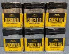 Lot of 6 x Traeger Chicken Rub Citrus & Black Pepper 9 oz  Expires 01/31/2026