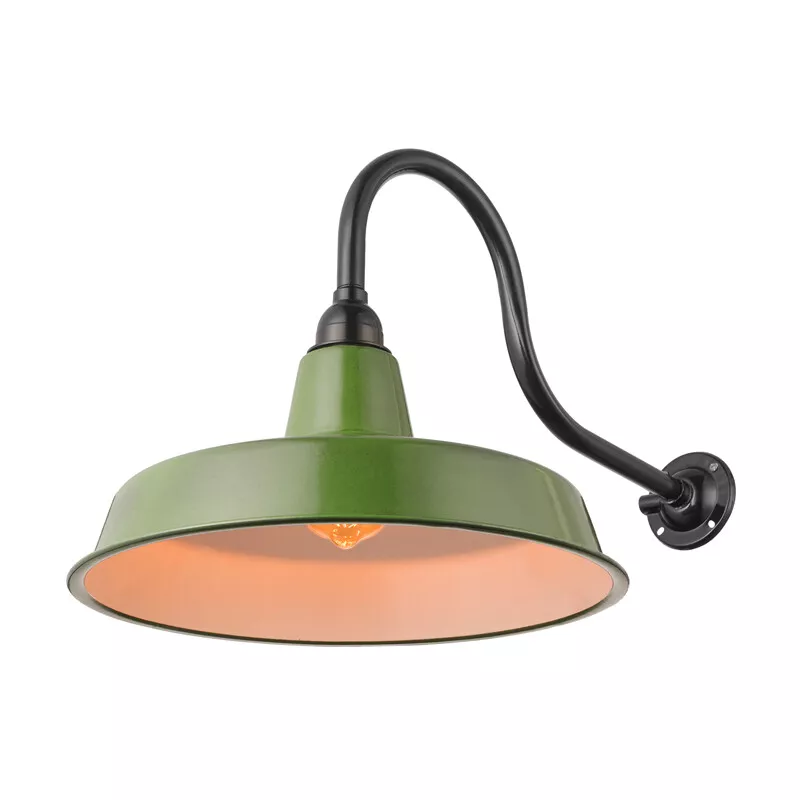 Industrial Barn Wall Sconce Lamp Vintage Modern Gooseneck Outdoor Wall Light