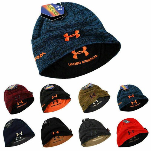 Under Armour Winter Reversible Beanie Hat Knitted Hat Neutral Warm Ski Sport - Picture 2 of 12