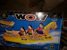 World of Watersport WOW 3-Person Inflatable Towable Viking Boat Tube