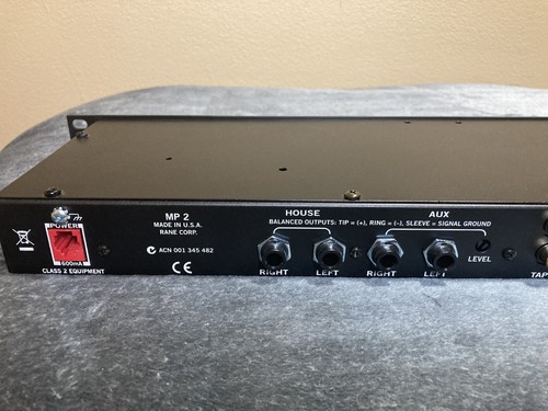Rane MP-2 DJ Compact Mixer 2 Chan Rackmount MP2 1 Space New NOS 2005 Made in USA - Picture 7 of 9