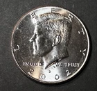 2002 D KENNEDY HALF DOLLAR FROM UNCIRCULATED US MINT ROLL