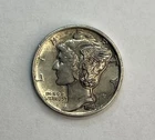 1940 S 10c Mercury Silver Dime BU uncirculated Toned