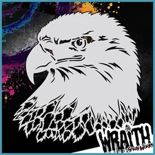 Eagle #1 - Reusable Airbrush Stencil Template