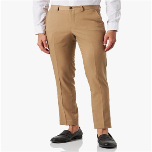 Mens Suit Pants Casual Slim Solid Pants Business Office Long Dress Trousers