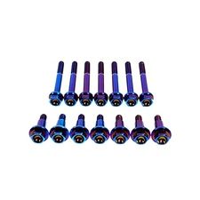 VividTi - Fits 2008-2021 Subaru STI Titanium Timing cover bolt kit! Burnt Raw