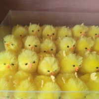 36 X Kleine PlüSch Chenille Gelb KüKen Chenille PlüSchküKen Klein 4Cm Oster Deko