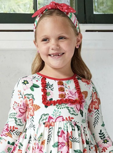 Girls Matilda Jane Wonderment Berry Fun Headband NWT Candy Striped - Picture 2 of 2