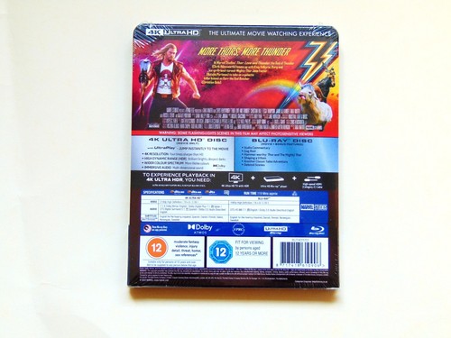 THOR : LOVE AND THUNDER - UK EXCLUSIVE 4K & BLU RAY STEELBOOK - NEW & SEALED - Picture 6 of 6