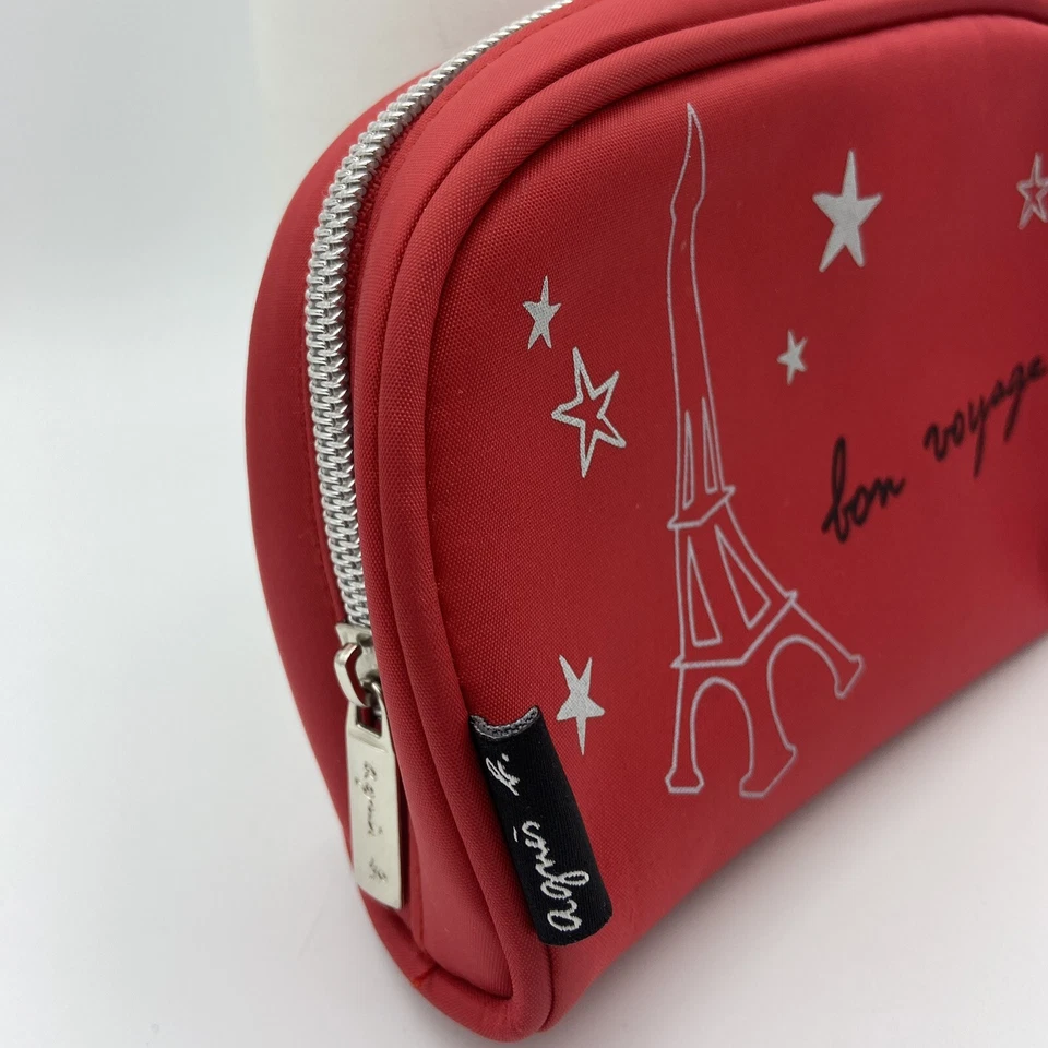 Agnes B Cathay Pacific Paris Eiffel Tower Cosmetic Bag Travel Amenity Case - Image 3 of 4