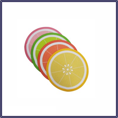 NWT 4-pk Celebrate Summer Together Fruit Slice Placemat Set Dining Table Kitchen
