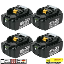 4-Pack For Makita 18V 6.0Ah LXT Lithium-Ion Tool Battery BL1830 BL1850 BL1860