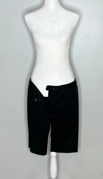 SAKS FIVE AVENUE Bermuda Mujer Negro, Algodón, Talla 8 Foto 2 de 4