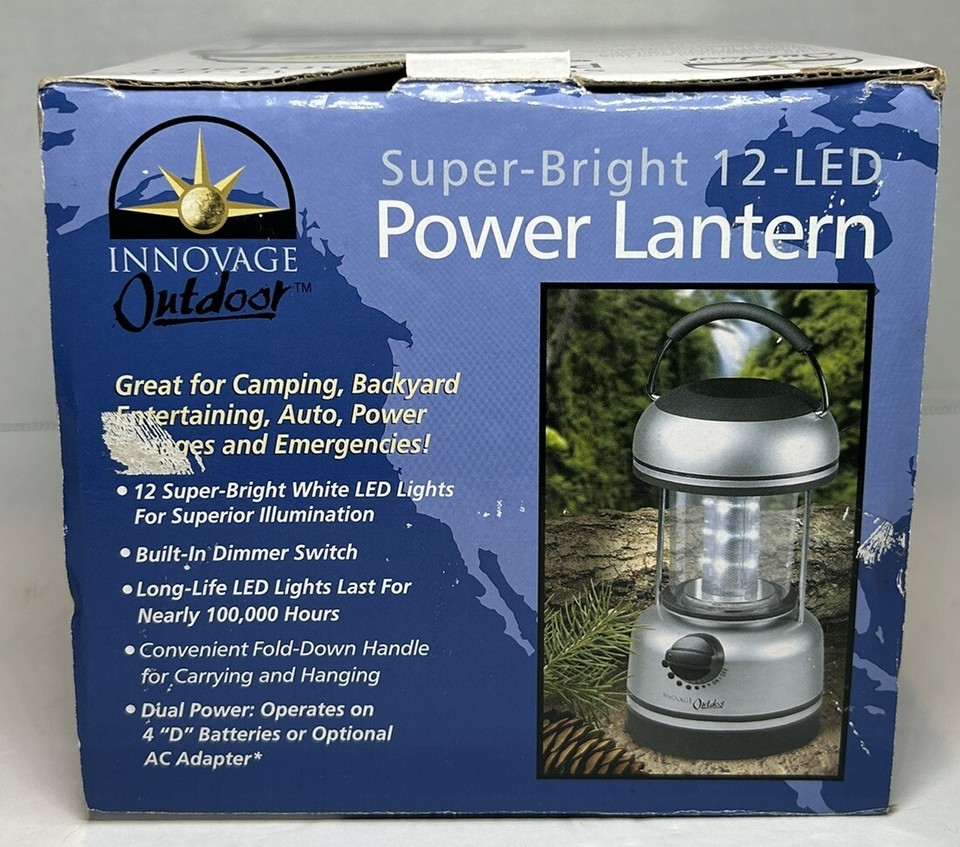 Innovage Outdoor SuperBright 12 LED Power Lantern Brand New Camping