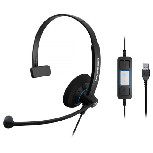 Sennheiser SC 30 USB CTRL Mono Headset with Call Control for Skype 504548 - NEW - 第 1/2 張圖片