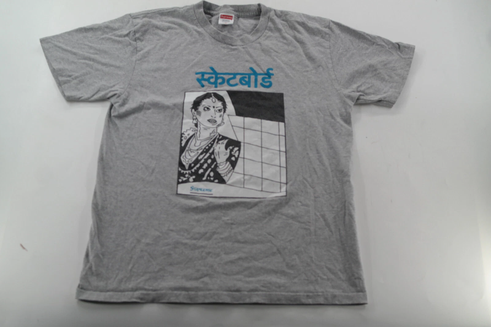 Supreme Bombay Tee Bleu FW18 Graphique T Shirt Homme Taille Medium Authentique 