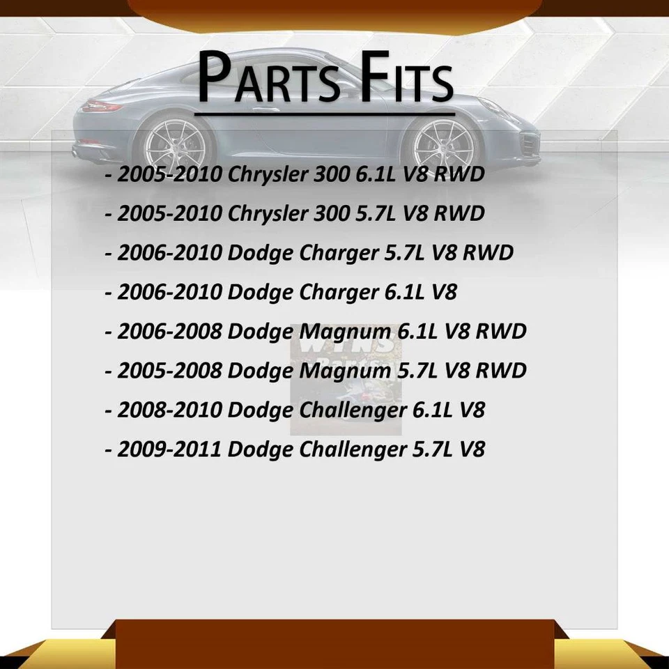 Anchor Engine Motor Mounts Front 2x For 2008 2009 2010 Dodge Challenger 6.1L - Image 2 of 4