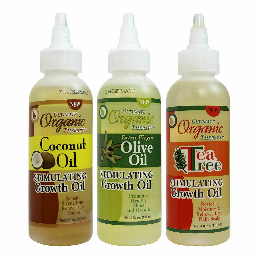 Africa's Best Organic Stimulating Growth Hair Oil 4oz-Coconut,Tea tree,olive  oil | eBay