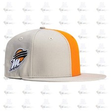 New Era Phoenix Mercury WNBA Stone Light Orange Gray 59Fifty 5950 Patch Fitted