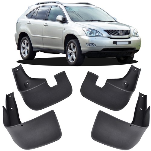 Xukey Mud Flaps For Lexus RX 300/330/350/400H (2004-2009) – Black ABS Plastic Splash Guards