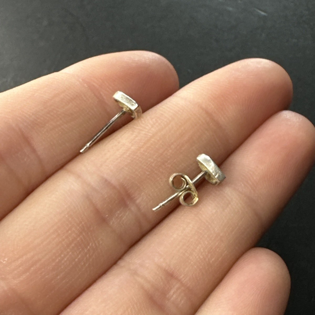 Paire De Boucles D'oreilles Anciennes En Argent Massif 925 - Forme Cœur, Créateur, Occasion