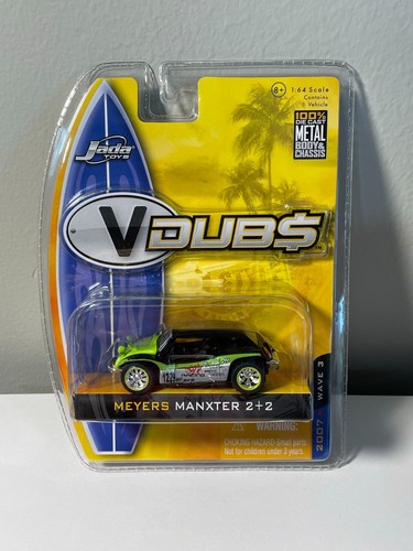 Jada Toys V Dubs Meyers Manxter 2+2 Diecast 2007 Wave 3 NEW Green/Black