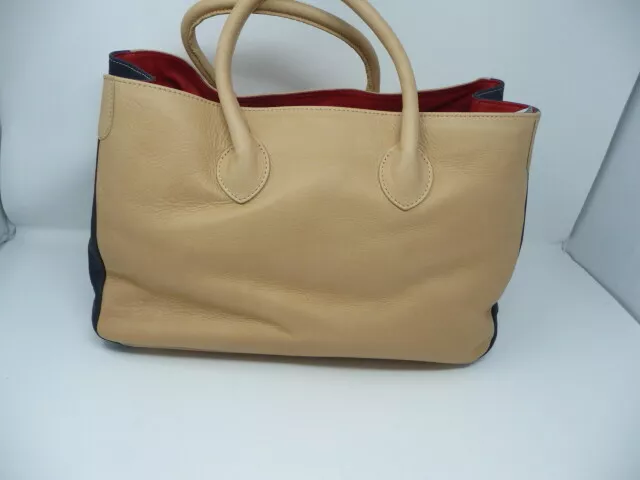 Elisabetta Leather Zip-Top Tote