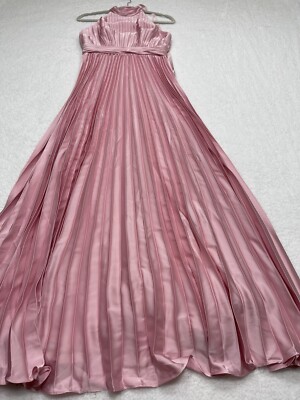 Anthropologie Mac Duggal Maxi Dress Pink Halter Pleated Preppy Gown Size 4 NWT | eBay Anthropologie Mac Duggal Maxi Dress Pink Halter Pleated Preppy Gown Size 4 NWT | eBay